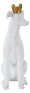 Cane Con Corona Bianco Cm 20X12,5X33