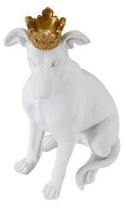 Cane Con Corona Bianco Cm 20X12,5X33