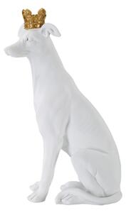 Cane Con Corona Bianco Cm 20X12,5X33