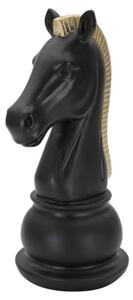 Cavallo Nero E Oro Cm 10,5X8,5X19