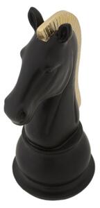 Cavallo Nero E Oro Cm 10,5X8,5X19