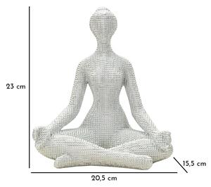 Donnina Yoga Silver Cm 20,5X15,5X23