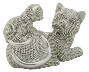 Gatto Sparky Con Cucciolo Cm 19X9X13
