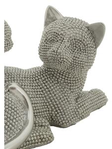 Gatto Sparky Con Cucciolo Cm 19X9X13