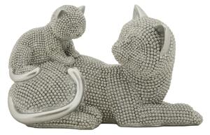 Gatto Sparky Con Cucciolo Cm 19X9X13