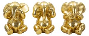 Elefante Non Vedo/Non Sento/ Non Parlo Set 3 Pz Cm Ø 15,5X20,5