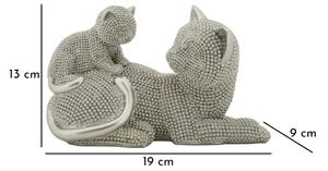 Gatto Sparky Con Cucciolo Cm 19X9X13