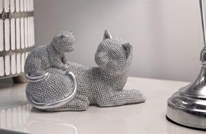 Gatto Sparky Con Cucciolo Cm 19X9X13