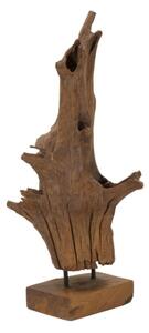 Scultura Akar In Teak Riciclato Cm 23X27X64 (Pezzi Unici - Non Rip. In Serie)