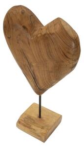 Scultura Dobu In Teak Riciclato Cm 25X12X45 (Pezzi Unici - Non Rip. In Serie)