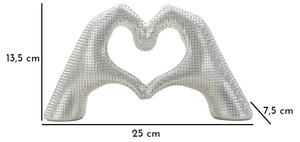 Scultura Lover Silver Cm 25X7,5X13,5
