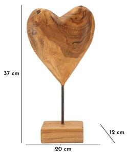 Scultura Dobu In Teak Riciclato Cm 20X12X37 (Pezzi Unici - Non Rip. In Serie)