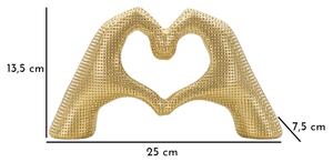 Scultura Lover Gold Cm 25X7,5X13,5