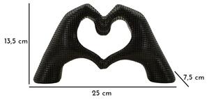 Scultura Lover Black Cm 25X7,5X13,5