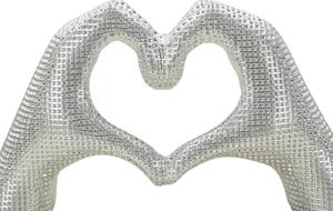 Scultura Lover Silver Cm 25X7,5X13,5