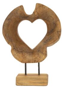 Scultura Hasi In Teak Riciclato Cm 28X10X38 (Pezzi Unici - Non Rip. In Serie)