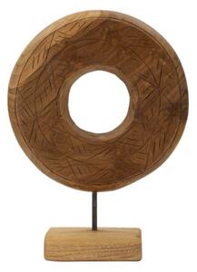 Scultura Dorat In Teak Riciclato Cm 28X10X38 (Pezzi Unici - Non Rip. In Serie)