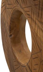 Scultura Dorat In Teak Riciclato Cm 35X10X58 (Pezzi Unici - Non Rip. In Serie)