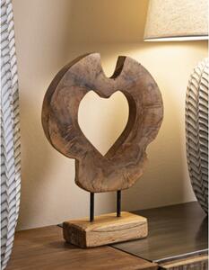 Scultura Hasi In Teak Riciclato Cm 28X10X38 (Pezzi Unici - Non Rip. In Serie)