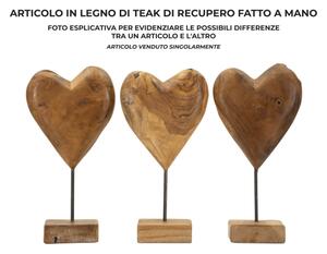 Scultura Dobu In Teak Riciclato Cm 20X12X37 (Pezzi Unici - Non Rip. In Serie)