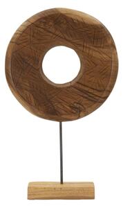 Scultura Dorat In Teak Riciclato Cm 35X10X58 (Pezzi Unici - Non Rip. In Serie)