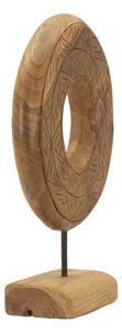 Scultura Dorat In Teak Riciclato Cm 28X10X38 (Pezzi Unici - Non Rip. In Serie)