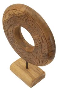 Scultura Dorat In Teak Riciclato Cm 28X10X38 (Pezzi Unici - Non Rip. In Serie)
