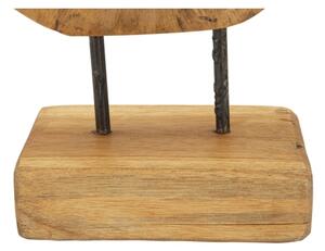 Scultura Hasi In Teak Riciclato Cm 28X10X38 (Pezzi Unici - Non Rip. In Serie)