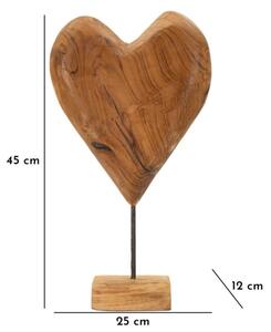 Scultura Dobu In Teak Riciclato Cm 25X12X45 (Pezzi Unici - Non Rip. In Serie)