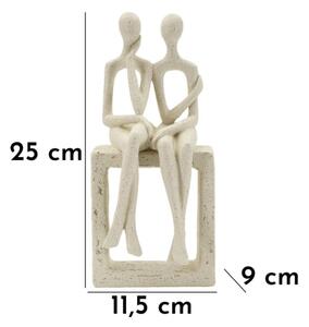 Statuetta Coppia Stons Cm 11,5X9X25