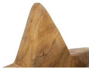 Scultura Stella In Teak Riciclato Cm 28X12X42 (Pezzi Unici - Non Rip. In Serie)