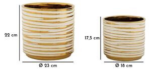 Porta Vasi Coppia Blom Cm Ø 23X22-18X17,5