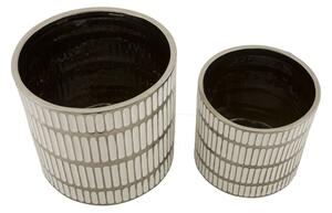 Porta Vasi Coppia Ray Cm Ø 22,5X24-18X19