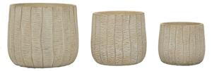 Cachepot Flake Set 3 Pz Cm 30,5X27-25X22,2-19,5X18