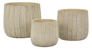 Cachepot Flake Set 3 Pz Cm 30,5X27-25X22,2-19,5X18