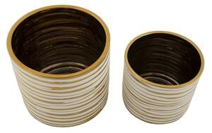 Porta Vasi Coppia Blom Cm Ø 23X22-18X17,5