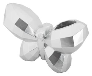 Vaso Butterfly Silver Cm 22,5X8X15