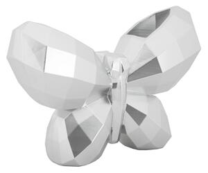 Vaso Butterfly Silver Cm 22,5X8X15