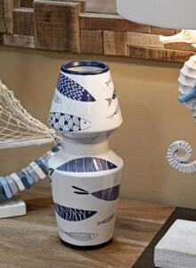 Vaso Ceramica Fish Double Cm Ø 14X34