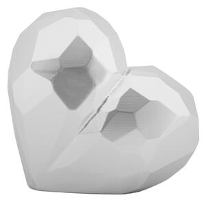Vaso Heart Silver Cm 19X9X18