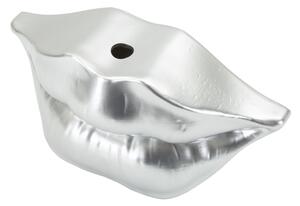 Vaso Mouth Lip Silver Cm 23X8X12