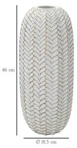 Vaso Resina Leaf Cm Ø 18,5X46