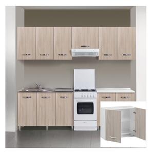 Kit Cucina Pensile 2 Ante Scolapiatti 80X32Xh72 Cm Olmo