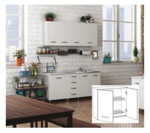 Kit Cucina Pensile 2 Ante Scolapiatti 80X32Xh72 Cm Bianco