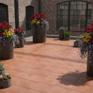 Pavimento Da Esterno 34x34 Cm In Gres Porcellanato Serie Terracotta Ceramiche San Nicola