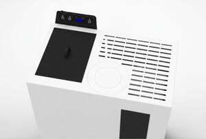 Stufa A Pellet Slim Ventilata 5 kW Bronte Bianca C-Line