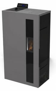 Stufa A Pellet Slim Ventilata 5 kW Bronte Antracite C-Line