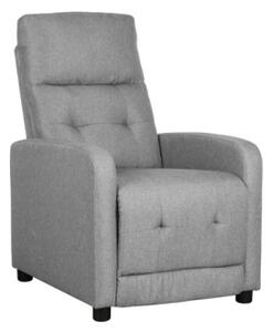 Poltrona Recliner Rey Tessuto Grigio Chiaro 40