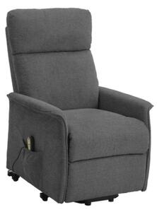 Poltrona Recliner Relax Alzapersona Tessuto Grigio