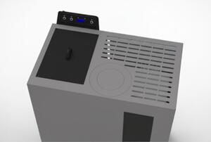 Stufa A Pellet Slim Ventilata 5 kW Bronte Antracite C-Line